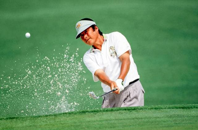 The 1994 Players Championship MASASHI (JUMBO) OZAKI 2ND GREEN BUNKER US MASTERS 96, AUGUSTA NATIONAL, GEORGIA, USA PIC: MARK NEWCOMBE Copyright: xMarkxNewcombex