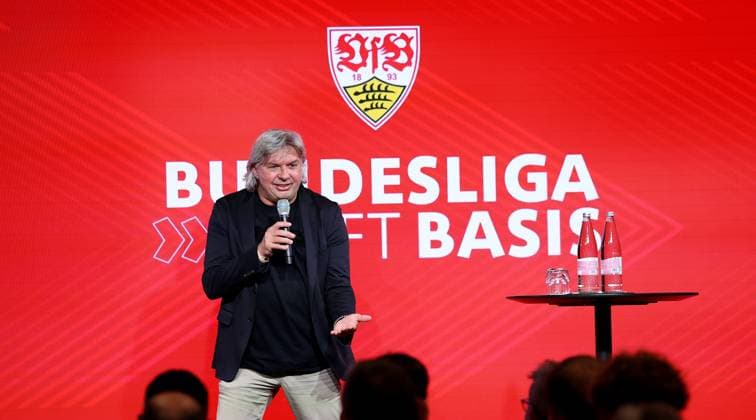 BAU 24.04.2025 Stuttgart Fußball Talk-Format Bundesliga trifft Basis , Ronny Zimmermann, Erster Vize-Präsident des DFB