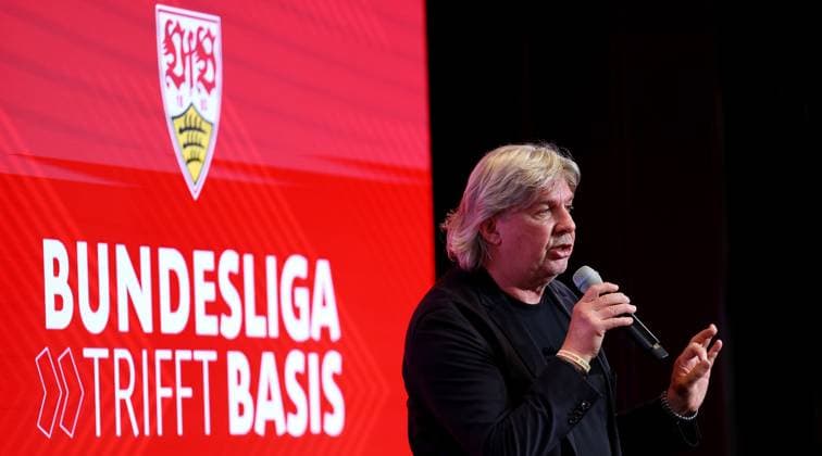 BAU 24.04.2025 Stuttgart Fußball Talk-Format Bundesliga trifft Basis , Ronny Zimmermann, Erster Vize-Präsident des DFB