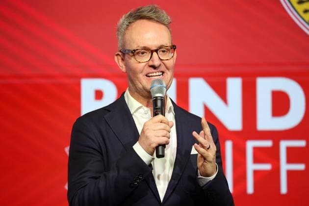 24.04.25 Talk-Format Bundesliga trifft Basis Deutschland, Stuttgart, 24.04.2025, Fussball, Bundesliga, VfB Stuttgart, Talk-Format Bundesliga trifft Basis : Alexander Wehrle (Vorstandsvorsitzender VfB Stuttgart).