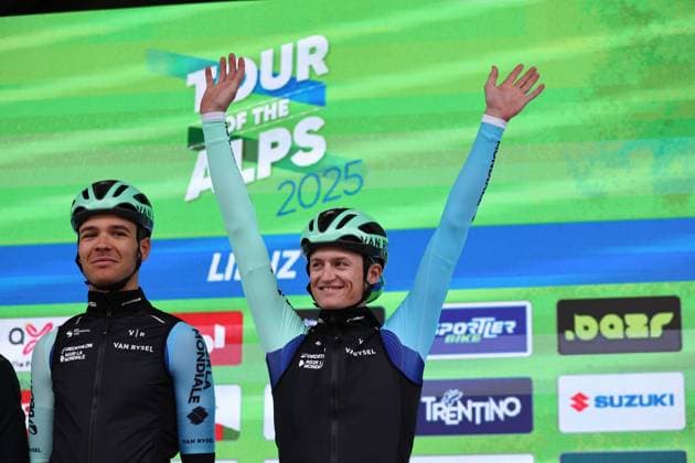 CYCLING - Tour of the Alps 2025 LIENZ,AUSTRIA,25.APR.25 - CYCLING - Tour of the Alps, stage 5, Lienz - Lienz. Image shows Felix Gall (AUT Decathlon-AG2R).  GEPAxpictures xDavidxGeieregger