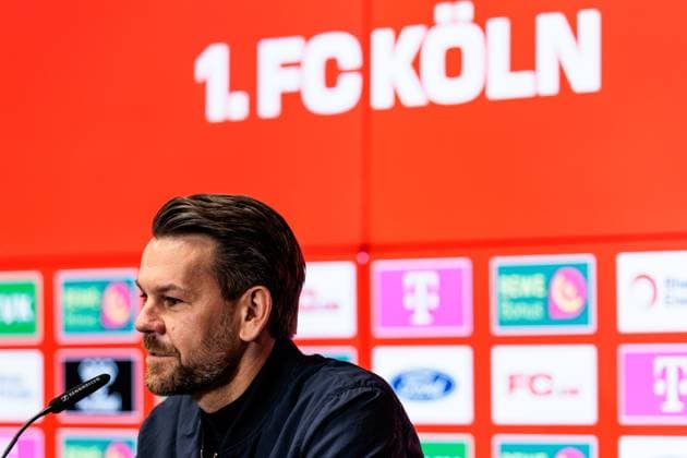 1. FC Köln Pressekonferenz; 25.04.2025 Thomas Kessler (1. FC Köln Leiter der Lizenzspielerabteilung) Pressekonferenz 1. FC Köln; Köln, RheinEnergiestadion, 25.04.2025