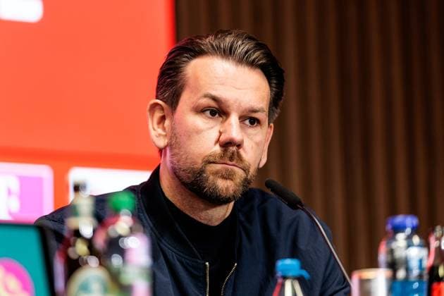 1. FC Köln Pressekonferenz; 25.04.2025 Thomas Kessler (1. FC Köln Leiter der Lizenzspielerabteilung) Pressekonferenz 1. FC Köln; Köln, RheinEnergiestadion, 25.04.2025