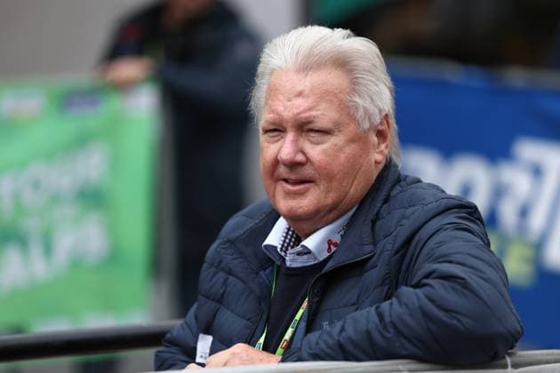 CYCLING - Tour of the Alps 2025 LIENZ,AUSTRIA,25.APR.25 - CYCLING - Tour of the Alps, stage 5, Lienz - Lienz. Image shows president Harald Mayer (OERV).  GEPAxpictures xDavidxGeieregger