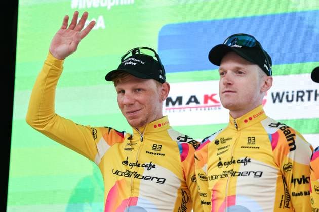 CYCLING - Tour of the Alps 2025 LIENZ,AUSTRIA,25.APR.25 - CYCLING - Tour of the Alps, stage 5, Lienz - Lienz. Image shows Daniel Geismayr (AUT Team Vorarlberg).  GEPAxpictures xDavidxGeieregger