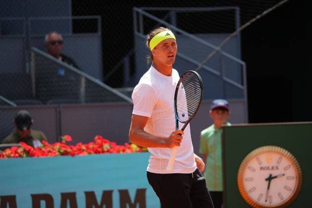 Alexander Zverev VS Roberto Bautista Mutua Madrid Open at La Caja Magica on April 25, 2025 in Madrid, Spain Cordon Press Cordon Press 
