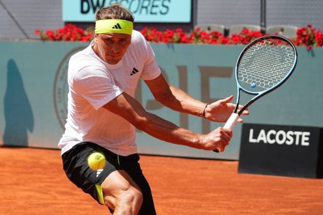 Sport Bilder des Tages Alexander Zverev VS Roberto Bautista Mutua Madrid Open at La Caja Magica on April 25, 2025 in Madrid, Spain Cordon Press Cordon Press 