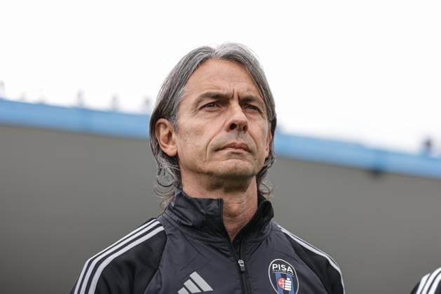 Filippo Inzaghi (head coach Pisa SC) during the Serie Bkt match between Brescia and Pisa at the Mario Rigamonti Stadium, Friday, Apr. 25, 2025. Sports - Soccer.  Copyright: xStefanoxNicoli LaPressex