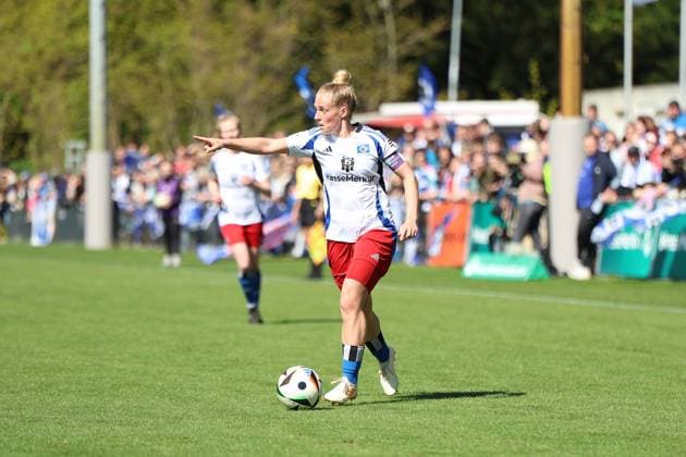 Fußball I Frauen I Saison 2024 2025 I 2. Bundesliga I 23. Spieltag I Hamburger SV - FC Ingolstadt 04 I 26.04.2025 Sarah-Vanessa Stöckmann (22, Hamburger SV) Hamburg Am Volksparkstadion Hamburg Deutschland Copyright: xLobeca VivianxPfaffx