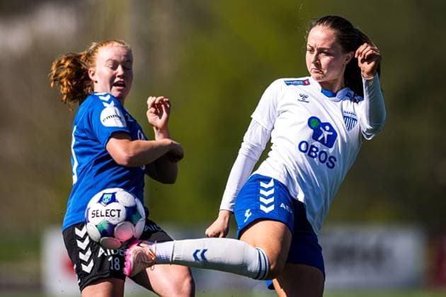 250426 Camilla Linberg of Kolbotn during the Toppserien football match between Kolbotn and Lyn on April 26, 2025 in Oslo. Photo: Marius Simensen BILDBYRAN Cop 238 bbeng dam football fotball fotboll kolbotn lyn tfk toppserien Copyright: MARIUSxSIMENSEN BB250426BB344