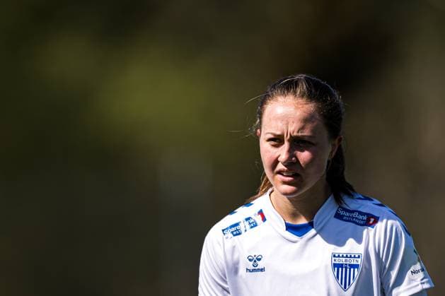 250426 Camilla Linberg of Kolbotn during the Toppserien football match between Kolbotn and Lyn on April 26, 2025 in Oslo. Photo: Marius Simensen BILDBYRAN Cop 238 bbeng dam football fotball fotboll kolbotn lyn tfk toppserien Copyright: MARIUSxSIMENSEN BB250426BB378