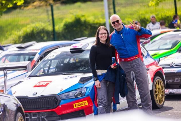 AUTO - RALLYE RHONE CHARBONNIERES 2025 VON THURN UND TAXIS Albert, HAIN Jara, Skoda Fabia RS Rally2, portrait during the Rallye RhÃ ne Charbonnieres 2025, 2nd round of the Championnat de France des Rallyes 2025, from April 24 to 26 in Charbonnieres-les-Bains, France - Charbonnieres-les-BainsFrance  Copyright: xBastienxRouxx