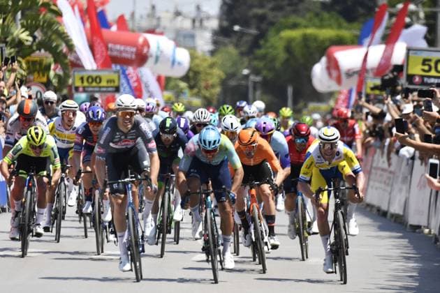 Presidential Cycling Tour of Turkiye 2025 Presidential Cycling Tour of Turkiye 2025 - 60 edizione - 1st stage Antalya - Antalya 132 km - 27 04 2025 - Simon Dehairs (BEL - Alpecin - Deceuninck) - Matteo Malucelli (ITA - XDS Astana Team) -photo Tommaso Pelagalli SprintCyclingAgency 2025 Antalya Turkey  Copyright: xTommasoxPelagalli xSprintcyclingagencyx