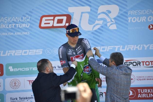 Presidential Cycling Tour of Turkiye 2025 Presidential Cycling Tour of Turkiye 2025 - 60 edizione - 1st stage Antalya - Antalya 132 km - 27 04 2025 - Simon Dehairs (BEL - Alpecin - Deceuninck) - photo Tommaso Pelagalli SprintCyclingAgency 2025 Antalya Turkey  Copyright: xTommasoxPelagalli xSprintcyclingagencyx