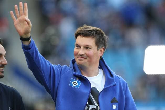 27.04.2025, xtgx, Fussball 2. Bundesliga, Hamburger SV - Karlsruher SC emspor, v.l. Merlin Polzin (HSV, Trainer) Portrait, Portraet, Einzelbild (DFL DFB REGULATIONS PROHIBIT ANY USE OF PHOTOGRAPHS as IMAGE SEQUENCES and or QUASI-VIDEO) Hamburg
