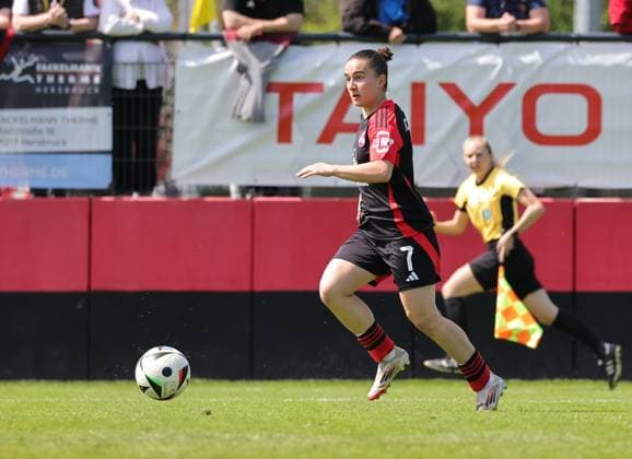 27.04.2025 - Fussball - Saison 2024 2025 - 2. Frauen - Fussball - Bundesliga - 23. Spieltag: 1. FC Nürnberg FCN ( Club Clubfrauen ) - SV Meppen - Sportfoto Zink DaMa - xdaxmax - Marina Scholz (7, 1. FC Nürnberg FCN )