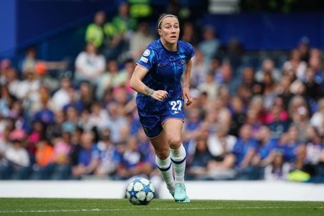 Lucy Bronze of Chelsea during the UEFA Women s Champions League match between Chelsea Women and Barcelona at Stamford Bridge, London, England on 27 April 2025.  Copyright: xCharliexCarterx PMI-6845-0012