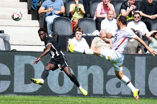 FOOTBALL : SCO Angers vs Lille OSC - Ligue 1 - JournÃ e 31 - 27 04 2025 Caelens Arcus (ANGERS SCO) AngersFrance  Copyright: xBaptistexAutissierx