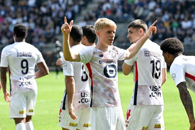 Angers SCO v LOSC Lille - Ligue 1 McDonald s 2024 2025 07 Hakon Arnar HARALDSSON (losc) during the Ligue 1 McDonald s match between Angers and Lille at Stade Raymond Kopa on April 27, 2025 in Angers, France. Angers France  Copyright: xFEPx 776313174