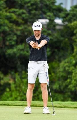 (250427) -- HAIKOU, April 27, 2025 -- Rasmus Neergaard-Petersen of Denmark competes during the round 4 at the Hainan Classic golf tournament of the DP World Tour in Haikou, south China s Hainan Province, April 27, 2025. ) (SP)CHINA-HAIKOU-GOLF-DP WORLD TOUR-HAINAN CLASSIC-ROUND 4 (CN) YangxGuanyu 