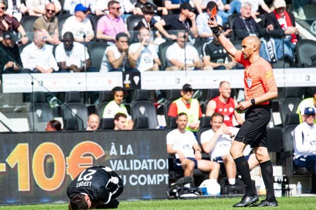 FOOTBALL : SCO Angers vs Lille OSC - Ligue 1 - JournÃ e 31 - 27 04 2025 Hakim Ben El Hadj (Arbitre Central) AngersFrance  Copyright: xBaptistexAutissierx