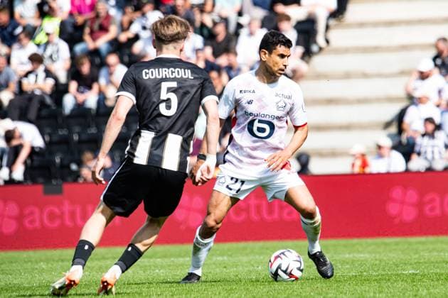 FOOTBALL : SCO Angers vs Lille OSC - Ligue 1 - JournÃ e 31 - 27 04 2025 Benjamin AndrÃ (Lille OSC) AngersFrance  Copyright: xBaptistexAutissierx
