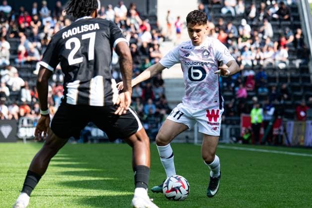FOOTBALL : SCO Angers vs Lille OSC - Ligue 1 - JournÃ e 31 - 27 04 2025 Osame Sahraoui (Lille OSC) AngersFrance  Copyright: xBaptistexAutissierx