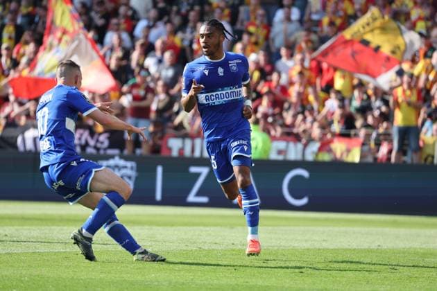 FOOTBALL : RC Lens vs AJ Auxerre - Ligue 1 - 27 04 2025 but de Ado ONAIWU (AJ Auxerre) lors du match RC Lens vs AJ Auxerre, Ligue 1, stade Bollaert-Delelis, le 27 avril 2025 - photo Laurent Sanson PsnewZ  Copyright: xLaurentxSANSONx xPsnewZx
