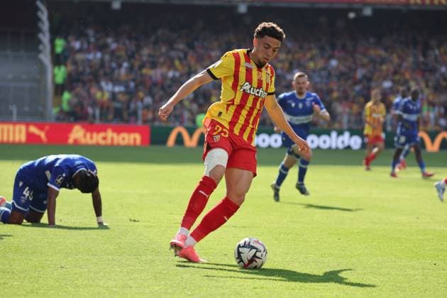FOOTBALL : RC Lens vs AJ Auxerre - Ligue 1 - 27 04 2025 Neil EL AYNAOUI (RC Lens) lors du match RC Lens vs AJ Auxerre, Ligue 1, stade Bollaert-Delelis, le 27 avril 2025 - photo Laurent Sanson PsnewZ  Copyright: xLaurentxSANSONx xPsnewZx