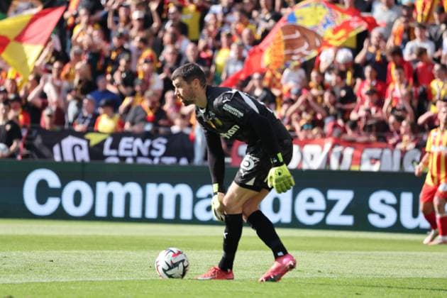 FOOTBALL : RC Lens vs AJ Auxerre - Ligue 1 - 27 04 2025 Mathew RYAN (RC Lens) lors du match RC Lens vs AJ Auxerre, Ligue 1, stade Bollaert-Delelis, le 27 avril 2025 - photo Laurent Sanson PsnewZ  Copyright: xLaurentxSANSONx xPsnewZx