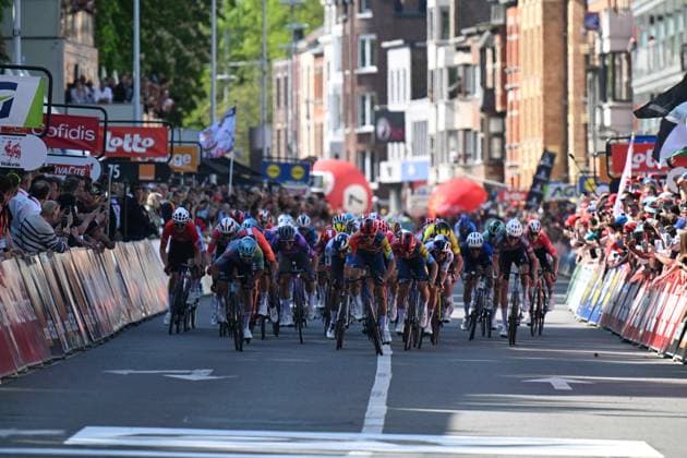 27-04-2025 Liege - Bastogne - Liege; 2025, Xds - Astana; 2025, Lidl - Trek; Velasco, Simone; Nys, Thibau; Liegi; 