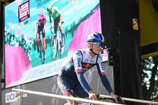 27-04-2025 Liege - Bastogne - Liege; 2025, Red Bull - Bora Hansgrohe; Pellizzari, Giulio; Liegi; 