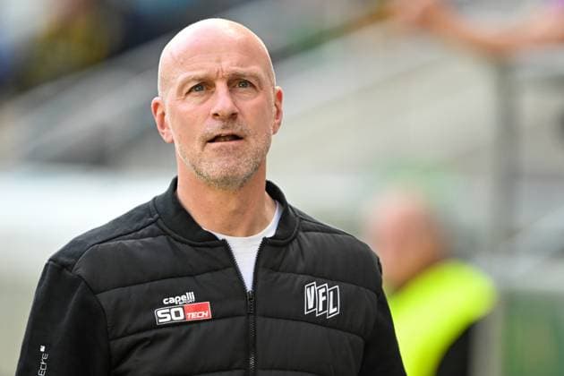 3. Liga - Alemannia Aachen - VfL Osnabrück am 27.04.2025 im Tivoli in Aachen Trainer Marco Antwerpen (Osnabrueck)