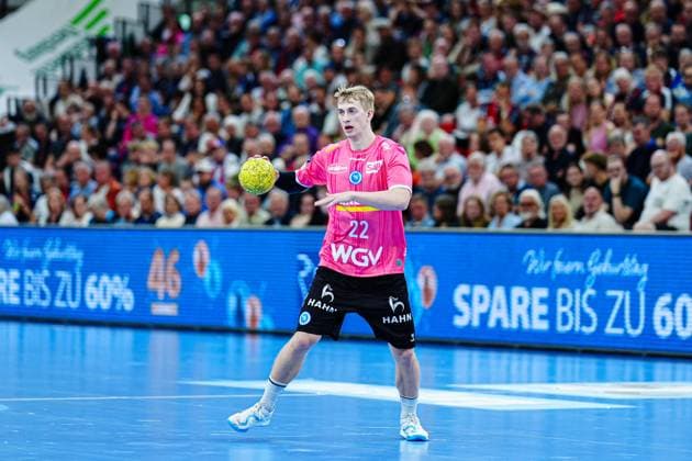 Torben Matzken (TVB Stuttgart, 22) GER, SG Flensburg-Handewitt vs. TVB Stuttgart, Handball, Bundesliga, Spieltag 27, Saison 2024 2025, 26.04.2025 GER, SG Flensburg-Handewitt vs. TVB Stuttgart, Handball, Bundesliga, Spieltag 27, Saison 2024 2025, 26.04.2025 Flensburg Copyright: xEibner-Pressefoto MarcelxvonxFehrnx EP_MFN