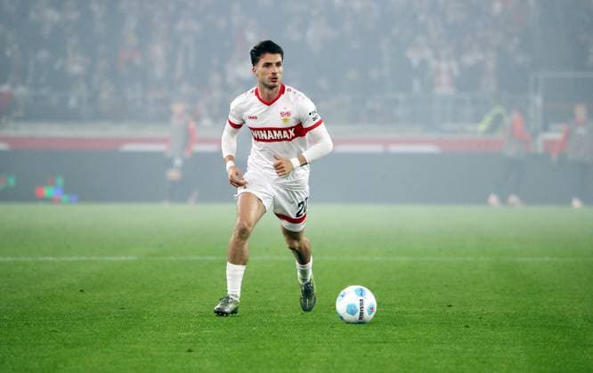 25.04.25 VfB Stuttgart - 1. FC Heidenheim Deutschland, Stuttgart, 25.04.2025, Fussball, Bundesliga, VfB Stuttgart - 1. FC Heidenheim: Leonidas Stergiou (VfB Stuttgart).