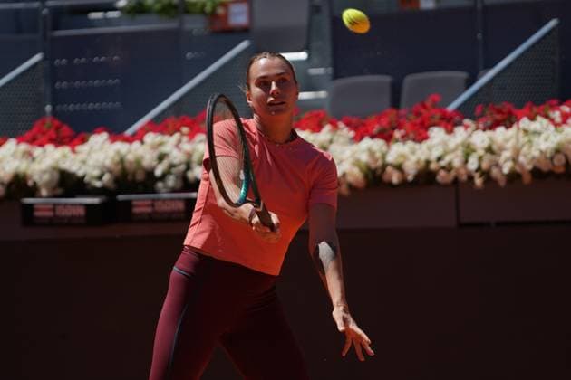 TENNIS - MUTUA MADRID OPEN 2025 Aryna Sabalenka of BiÃ lorussie during the Mutua Madrid Open 2025, ATP, Tennis Herren Masters 1000 and WTA, Tennis Damen 1000, tennis tournament on 28 April 2025 at Caja Magica in Madrid, Spain - Photo Laurent Lairys DPPI MadridSpain  Copyright: xLaurentxLairysx