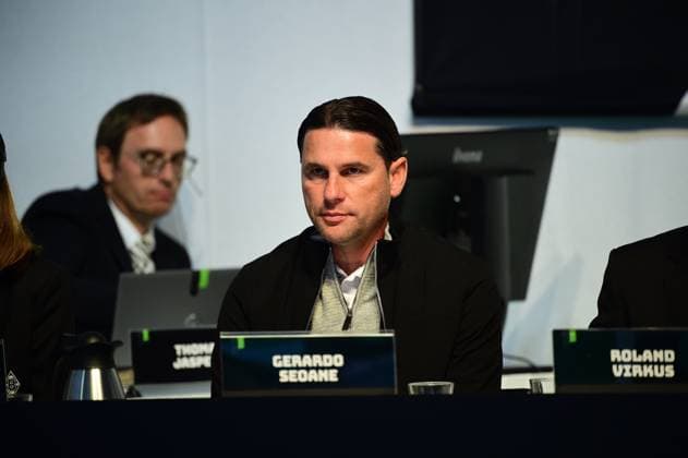 28.04.2025; Moenchengladbach; Fussball, Herren, Saison 2024 2025, Mitgliederversammlung Borussia Moenchengladbach Gerardo Seoane (Trainer Gladbach) DFL regulations prohibit any use of photographs as image sequences and or quasi-video. Borussia-Park NRW Deutschland