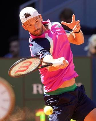 MADRID OPEN TENNIS 2025. ATP, Tennis Herren DIMITROV v FEARNLEY. Grigor Dimitrov, Bulgaria, during Madrid Open Tennis 2025 match. April 28, 2025.(ALTERPHOTOS Acero) MadridSpain  Copyright: xAcerox