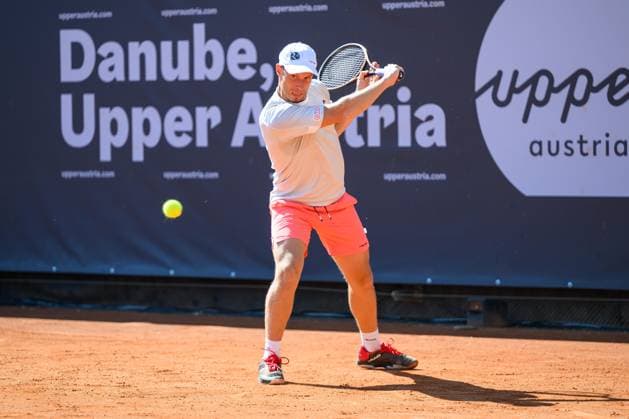 TENNIS - ATP, Tennis Herren DANUBE Upper Austria Open MAUTHAUSEN,AUSTRIA,29.APR.25 - TENNIS - ATP Challenger Tour, DANUBE Upper Austria Open. Image shows Filip Misolic (AUT).  GEPAxpictures xChristianxMoser