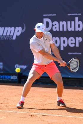 TENNIS - ATP, Tennis Herren DANUBE Upper Austria Open MAUTHAUSEN,AUSTRIA,29.APR.25 - TENNIS - ATP Challenger Tour, DANUBE Upper Austria Open. Image shows Filip Misolic (AUT).  GEPAxpictures xChristianxMoser