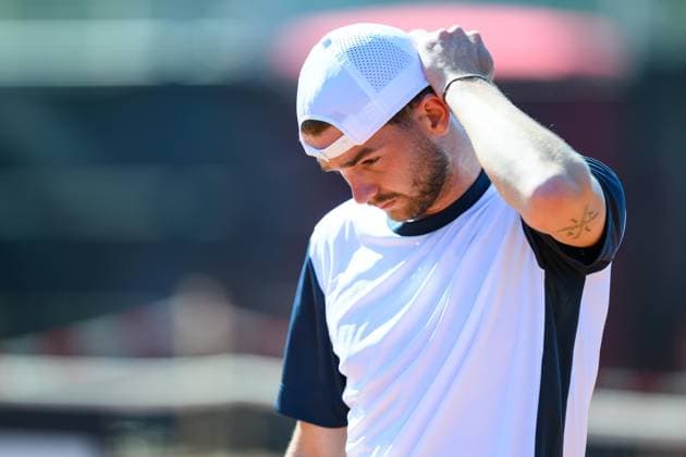 TENNIS - ATP, Tennis Herren DANUBE Upper Austria Open MAUTHAUSEN,AUSTRIA,29.APR.25 - TENNIS - ATP Challenger Tour, DANUBE Upper Austria Open. Image shows Jerome Kym (SUI).  GEPAxpictures xChristianxMoser