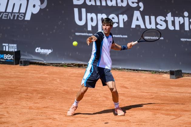 TENNIS - ATP, Tennis Herren DANUBE Upper Austria Open MAUTHAUSEN,AUSTRIA,29.APR.25 - TENNIS - ATP Challenger Tour, DANUBE Upper Austria Open. Image shows Matteo Gigante (ITA).  GEPAxpictures xChristianxMoser