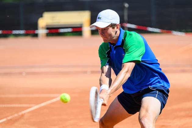 TENNIS - ATP, Tennis Herren DANUBE Upper Austria Open MAUTHAUSEN,AUSTRIA,29.APR.25 - TENNIS - ATP Challenger Tour, DANUBE Upper Austria Open. Image shows Alexander Blockx (BEL).  GEPAxpictures xChristianxMoser