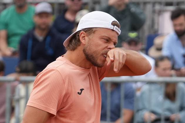 TENNIS - MUTUA MADRID OPEN 2025 Alexandre Muller of France during the Mutua Madrid Open 2025, ATP, Tennis Herren Masters 1000 and WTA, Tennis Damen 1000, tennis tournament on 29 April 2025 at Caja Magica in Madrid, Spain - Photo Laurent Lairys PSNEWZ MadridSpain  Copyright: xLaurentxLairysx