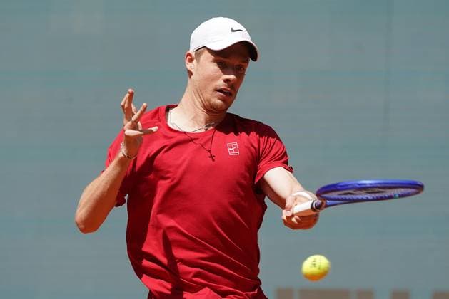 MADRID OPEN TENNIS 2025. ATP, Tennis Herren DE MINAUR (AUS) v SHAPOVALOV (CAN). Dennis Shapovalov, Canada, during Madrid Open Tennis 2025 match. April 29, 2025.(ALTERPHOTOS Acero) MadridSpain  Copyright: xAcerox