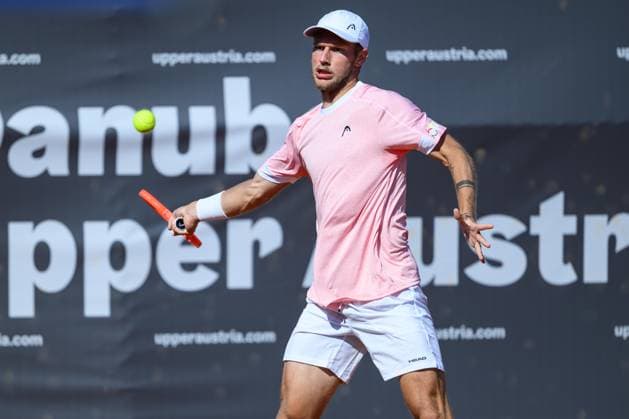 TENNIS - ATP, Tennis Herren DANUBE Upper Austria Open MAUTHAUSEN,AUSTRIA,29.APR.25 - TENNIS - ATP Challenger Tour, DANUBE Upper Austria Open. Image shows Neil Oberleitner (AUT).  GEPAxpictures xChristianxMoser