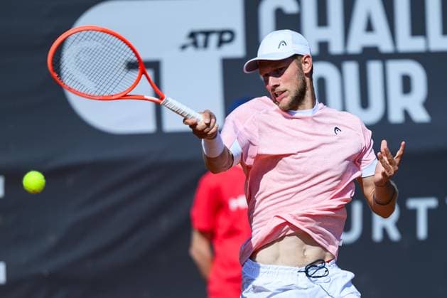 TENNIS - ATP, Tennis Herren DANUBE Upper Austria Open MAUTHAUSEN,AUSTRIA,29.APR.25 - TENNIS - ATP Challenger Tour, DANUBE Upper Austria Open. Image shows Neil Oberleitner (AUT).  GEPAxpictures xChristianxMoser