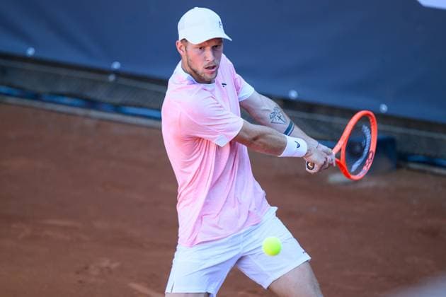TENNIS - ATP, Tennis Herren DANUBE Upper Austria Open MAUTHAUSEN,AUSTRIA,29.APR.25 - TENNIS - ATP Challenger Tour, DANUBE Upper Austria Open. Image shows Neil Oberleitner (AUT).  GEPAxpictures xChristianxMoser