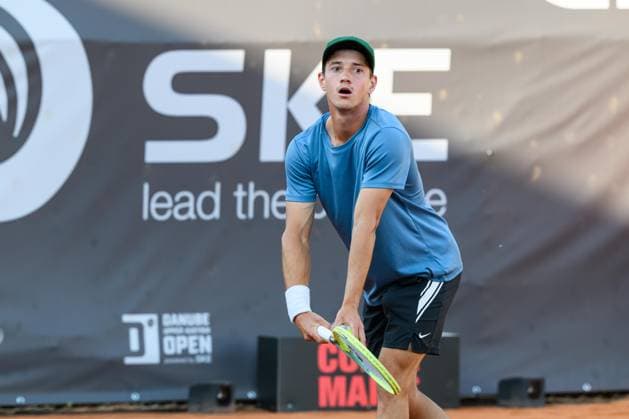 TENNIS - ATP, Tennis Herren DANUBE Upper Austria Open MAUTHAUSEN,AUSTRIA,29.APR.25 - TENNIS - ATP Challenger Tour, DANUBE Upper Austria Open. Image shows Tadeas Paroulek (CZE).  GEPAxpictures xChristianxMoser