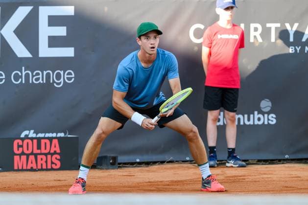 TENNIS - ATP, Tennis Herren DANUBE Upper Austria Open MAUTHAUSEN,AUSTRIA,29.APR.25 - TENNIS - ATP Challenger Tour, DANUBE Upper Austria Open. Image shows Tadeas Paroulek (CZE).  GEPAxpictures xChristianxMoser
